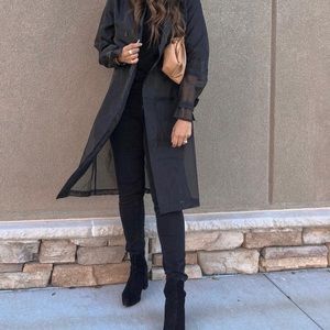 Organza trench coat Lulus